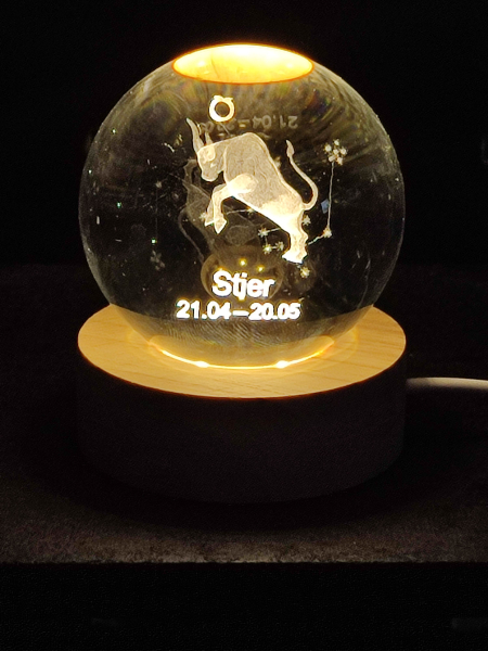 Sternzeichen Hologrammkugel - Stier